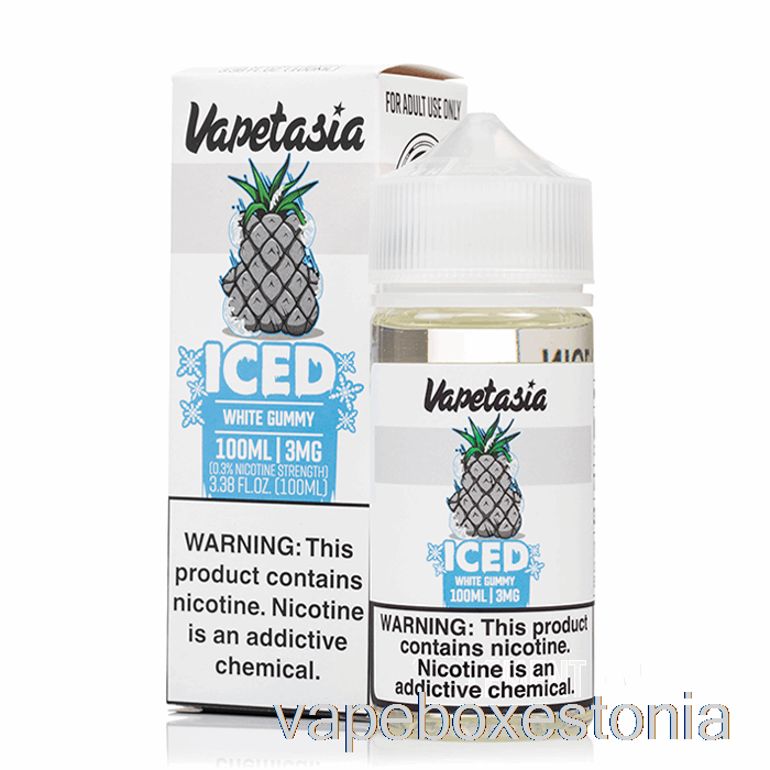 Vape Box Estonia Jäävalge Kummikomm - Vapetasia - 100ml 6mg